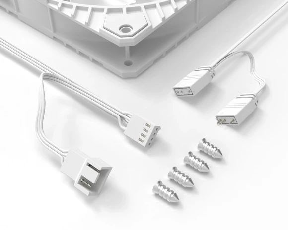 Вентилятор для корпуса ID-Cooling WF-14025-XT ARGB 140х140x25 белый 4-pin 31.2дБ (WF-14025-XT ARGB WHITE) Ret