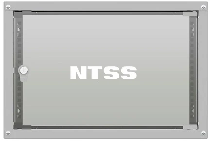 Шкаф коммутационный NTSS (NTSS-WL6U5535GS) настенный 6U 550x350мм пер.дв.стекл несъемн.бок.пан. 30кг серый 270мм 8.3кг 110град. 370мм IP20 укомплектованный