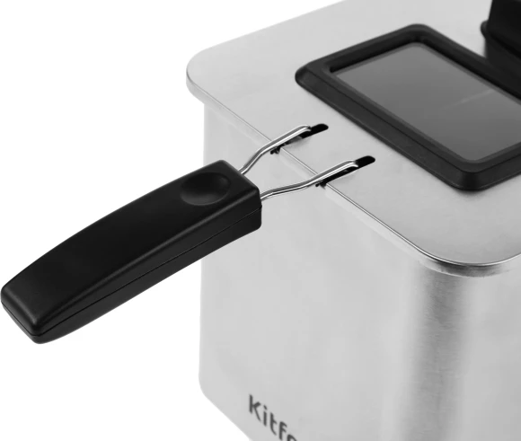 Фритюрница Kitfort КТ-4054 2000Вт серебристый/черный Фритюрница Kitfort КТ-4054 2000Вт серебристый/черный