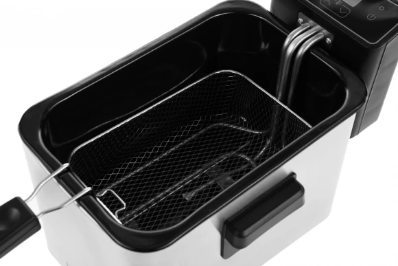 Фритюрница Kitfort КТ-4054 2000Вт серебристый/черный Фритюрница Kitfort КТ-4054 2000Вт серебристый/черный