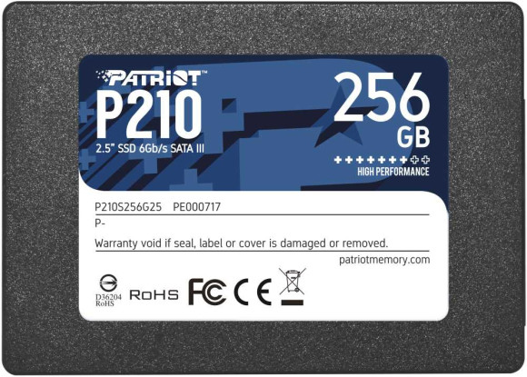 Накопитель SSD Patriot SATA-III 256GB P210S256G25 P210 2.5" Накопитель SSD Patriot SATA-III 256GB P210S256G25 P210 2.5"