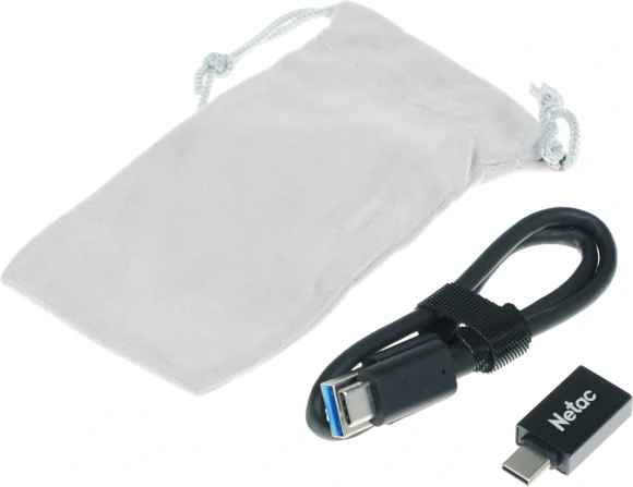 Накопитель SSD Netac USB-C 128GB NT01Z9-128G-32BK Z9 черный