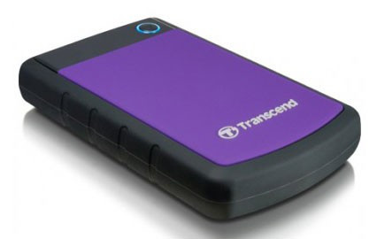 Жесткий диск Transcend USB3.0 1TB TS1TSJ25H3P StoreJet 25H3P (5400rpm) 2.5" фиолетовый