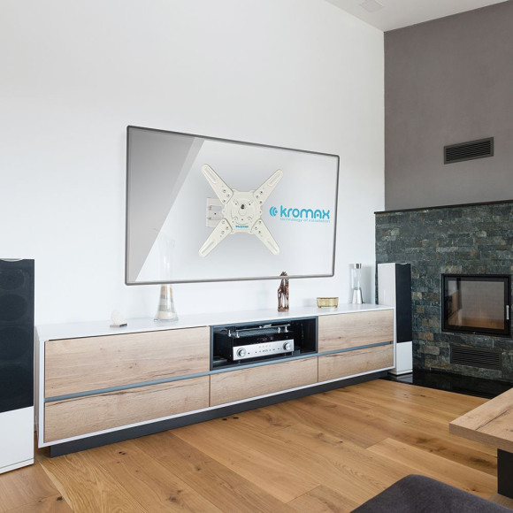 Кронштейн для телевизора Kromax ATLANTIS-40 белый 22"-65" макс.40кг настенный поворот и наклон Кронштейн для телевизора Kromax ATLANTIS-40 белый 22"-65" макс.40кг настенный поворот и наклон