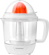 Соковыжималка цитрусовая Starwind SJ1241 30Вт рез.сок.:1200мл. белый/прозрачный Соковыжималка цитрусовая Starwind SJ1241 30Вт рез.сок.:1200мл. белый/прозрачный