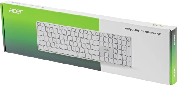 Клавиатура Acer OKR301 белый/серебристый USB беспроводная BT/Radio slim Multimedia (ZL.KBDEE.015) Клавиатура Acer OKR301 белый/серебристый USB беспроводная BT/Radio slim Multimedia (ZL.KBDEE.015)
