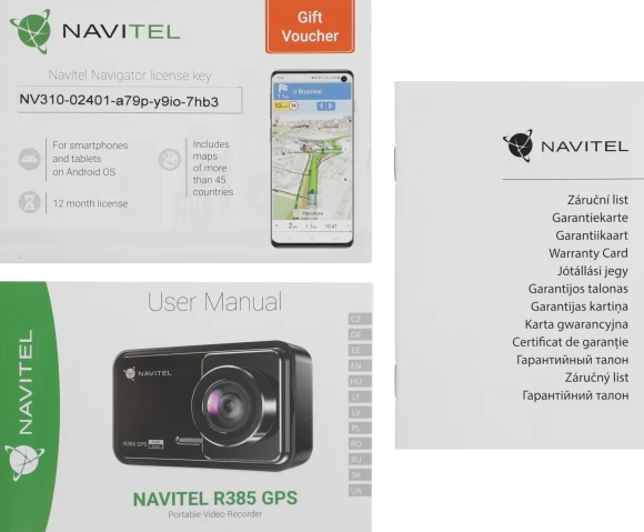 Видеорегистратор Navitel R385 GPS черный 1440x2560 1440p 140гр. GPS CV7327