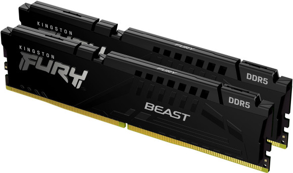 Память DDR5 2x16GB 5200MHz Kingston KF552C36BWEK2-32 Fury Beast Expo RTL Gaming PC5-41600 CL36 DIMM 288-pin 1.25В kit single rank с радиатором Ret