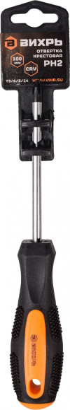 Отвертка Вихрь PH2 в компл.:1 предмет (73/6/2/14) Отвертка Вихрь PH2 в компл.:1 предмет (73/6/2/14)