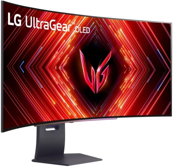 Монитор LG 44.5" UltraGear 45GS95QE-B черный OLED LED 21:9 HDMI M/M матовая HAS Piv 1500000:1 1300cd 178гр/178гр 3440x1440 240Hz G-Sync FreeSync Premium Pro DP SPDIF WQ USB 12.3кг