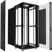 Шкаф серверный Cabeus (ND-05C-47U80/100-BK) напольный 47U 800x1000мм пер.дв.перфор. задн.дв.перфор. 800кг черный 900мм 136кг 220град. 2277мм IP20 сталь Шкаф серверный Cabeus (ND-05C-47U80/100-BK) напольный 47U 800x1000мм пер.дв.перфор. задн.дв.перфор. 800кг черный 900мм 136кг 220град. 2277мм IP20 сталь