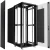Шкаф серверный Cabeus (ND-05C-47U80/100-BK) напольный 47U 800x1000мм пер.дв.перфор. задн.дв.перфор. 800кг черный 900мм 136кг 220град. 2277мм IP20 сталь