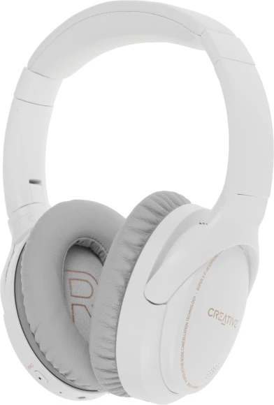 Гарнитура мониторные Creative Zen Hybrid 1.2м белый беспроводные bluetooth оголовье (51EF1010AA000)