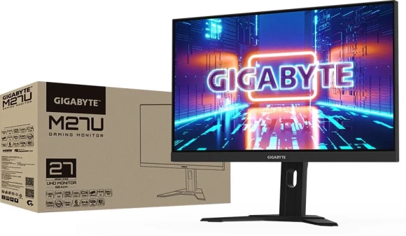 Монитор Gigabyte 27" M27U черный IPS LED 1ms 16:9 HDMI M/M матовая HAS 400cd 178гр/178гр 3840x2160 160Hz G-Sync FreeSync Premium Pro DP 4K USB 6.48кг Монитор Gigabyte 27" M27U черный IPS LED 1ms 16:9 HDMI M/M матовая HAS 400cd 178гр/178гр 3840x2160 160Hz G-Sync FreeSync Premium Pro DP 4K USB 6.48кг