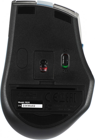 Клавиатура + мышь A4Tech Fstyler FG1035 клав:черный/синий мышь:черный/синий USB беспроводная Multimedia (FG1035 NAVY BLUE)