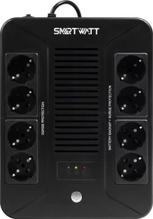 Источник бесперебойного питания Smartwatt Safe Pro 600Вт 1000ВА черный