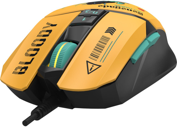 Мышь A4Tech Bloody W63 Max Renegade желтый/рисунок оптическая 12000dpi USB (W63 MAX)