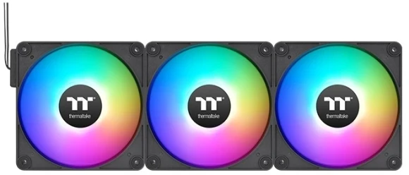 Вентилятор для корпуса Thermaltake CT140 EX Sync ARGB 140х140x25 черный 4-pin 30.7дБ (упак.:3шт) (CL-F182-PL14SW-A) Ret Вентилятор для корпуса Thermaltake CT140 EX Sync ARGB 140х140x25 черный 4-pin 30.7дБ (упак.:3шт) (CL-F182-PL14SW-A) Ret