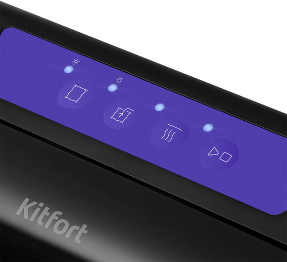 Вакуумный упаковщик Kitfort КТ-1528-1 110Вт черный/фиолетовый Вакуумный упаковщик Kitfort КТ-1528-1 110Вт черный/фиолетовый
