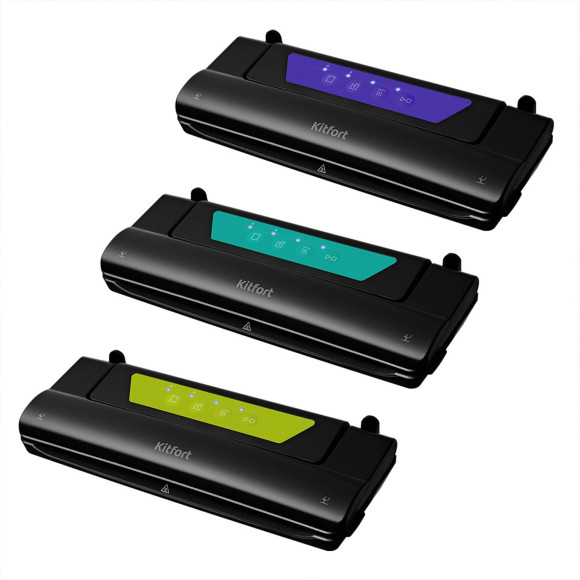 Вакуумный упаковщик Kitfort КТ-1528-1 110Вт черный/фиолетовый Вакуумный упаковщик Kitfort КТ-1528-1 110Вт черный/фиолетовый