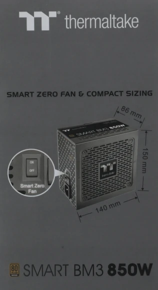 Блок питания Thermaltake ATX 850W Smart BM3 Gen.5 80+ bronze (20+4pin) APFC 120mm fan 6xSATA Cab Manag RTL Блок питания Thermaltake ATX 850W Smart BM3 Gen.5 80+ bronze (20+4pin) APFC 120mm fan 6xSATA Cab Manag RTL