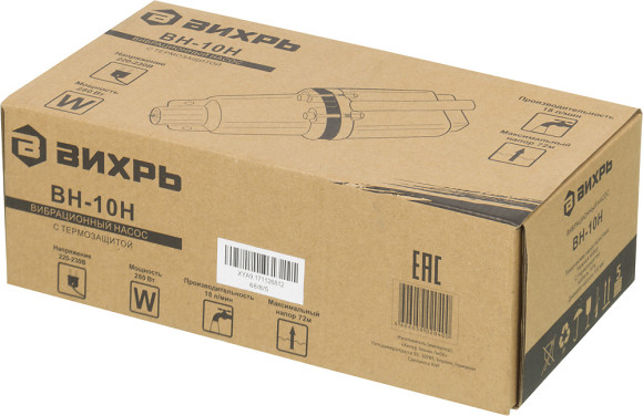 Насос колодезный Вихрь ВН-10Н 280Вт 1080л/час (68/8/5) Насос колодезный Вихрь ВН-10Н 280Вт 1080л/час (68/8/5)