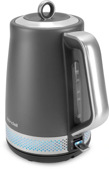 Чайник электрический Rondell RDE-WK880 1.7л. 2200Вт титан/серебристый корпус: серый