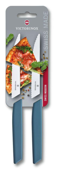 Набор ножей кухон. Victorinox Swiss Modern 6.9006.12W2B компл.:2предм. синий блистер