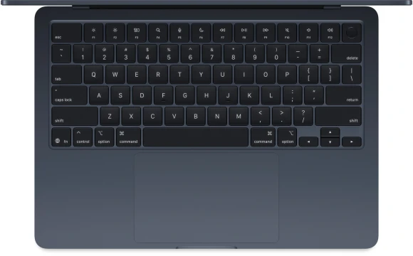 Ноутбук Apple MacBook Air A3240 M4 10 core 16Gb SSD512Gb/10 core GPU 13.6" Liquid Retina (2560x1664) macOS midnight WiFi BT Cam (MW133HN/A)