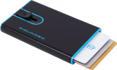 Чехол для кредитных карт Piquadro Blue Square PP4825B2BLR/N черный натур.кожа Чехол для кредитных карт Piquadro Blue Square PP4825B2BLR/N черный натур.кожа