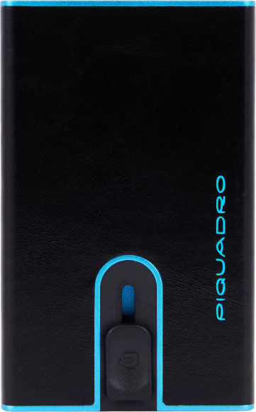 Чехол для кредитных карт Piquadro Blue Square PP4825B2BLR/N черный натур.кожа