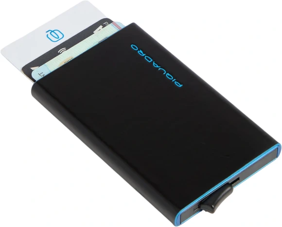 Чехол для кредитных карт Piquadro Blue Square PP4825B2BLR/N черный натур.кожа