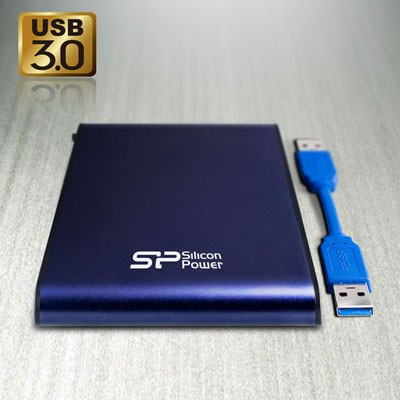 Жесткий диск Silicon Power USB3.0 1TB SP010TBPHDA80S3B A80 Armor 2.5" синий