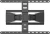 Кронштейн для телевизора Hyundai SL-F1 черный 43"-90" макс.50кг настенный поворотно-выдвижной и наклонный