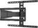 Кронштейн для телевизора Hyundai SL-F1 черный 43"-90" макс.50кг настенный поворотно-выдвижной и наклонный