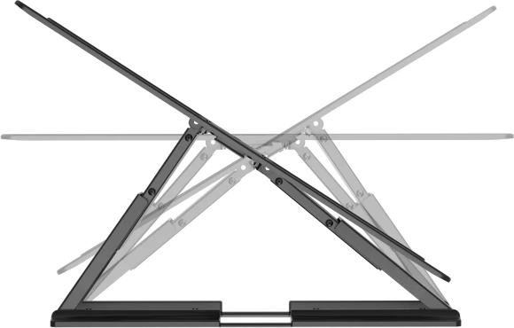 Кронштейн для телевизора Hyundai SL-F1 черный 43"-90" макс.50кг настенный поворотно-выдвижной и наклонный