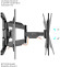Кронштейн для телевизора Onkron M6L черный 40"-75" макс.45.5кг настенный поворот и наклон Кронштейн для телевизора Onkron M6L черный 40"-75" макс.45.5кг настенный поворот и наклон