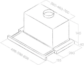Вытяжка встраиваемая Elica Elite 14 Lux GRVT/A/90 серебристый/стекло черное управление: кнопочное (1 мотор) Вытяжка встраиваемая Elica Elite 14 Lux GRVT/A/90 серебристый/стекло черное управление: кнопочное (1 мотор)