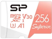 Флеш карта microSDXC 256GB Silicon Power SP256GBSTXDV3V20SP Superior + adapter