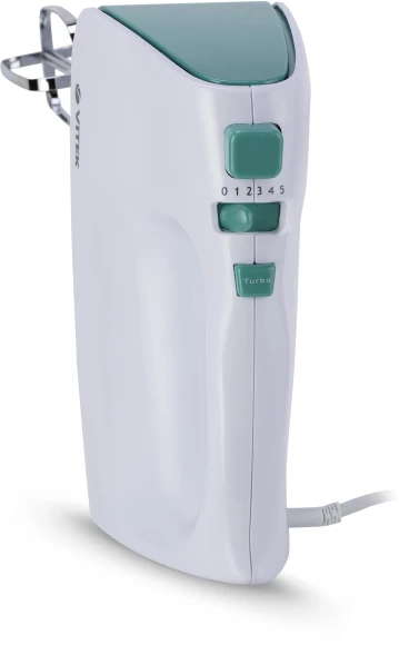 Миксер ручной Vitek VT-1490 600Вт белый/зеленый