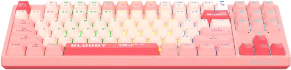 Клавиатура A4Tech S87 Energy механическая розовый USB for gamer LED (S87 USB ENERGY PINK) кабель 1.8м Клавиатура A4Tech S87 Energy механическая розовый USB for gamer LED (S87 USB ENERGY PINK) кабель 1.8м