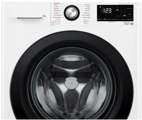 Стиральная машина LG F2V3PS6W класс: A загр.фронтальная макс.:8кг белый инвертор