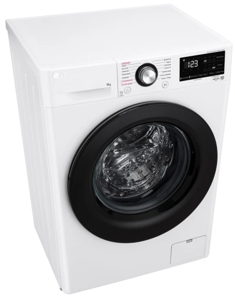 Стиральная машина LG F2V3PS6W класс: A загр.фронтальная макс.:8кг белый инвертор