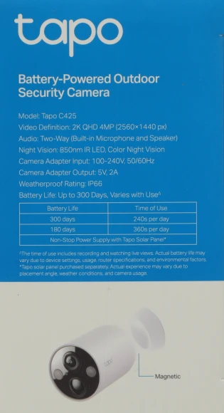 Камера видеонаблюдения IP TP-Link Tapo C410 Kit 3.17-3.17мм