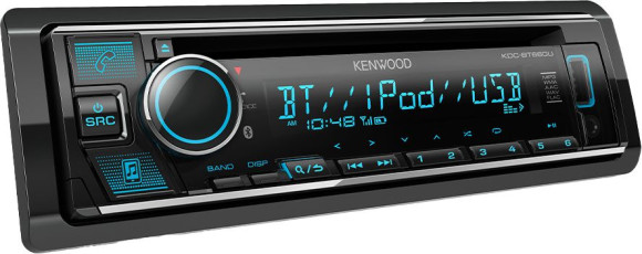 Автомагнитола Kenwood KDC-BT660U 1DIN 4x45Вт v4.2 DSP 3 RDS