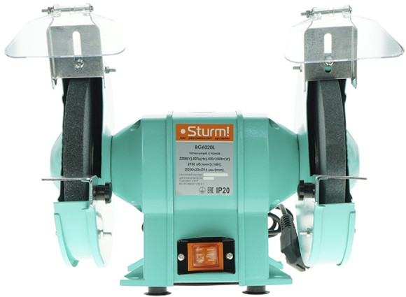 Электроточило Sturm! BG6020L 400Вт 2950об/мин d=200мм t=20мм