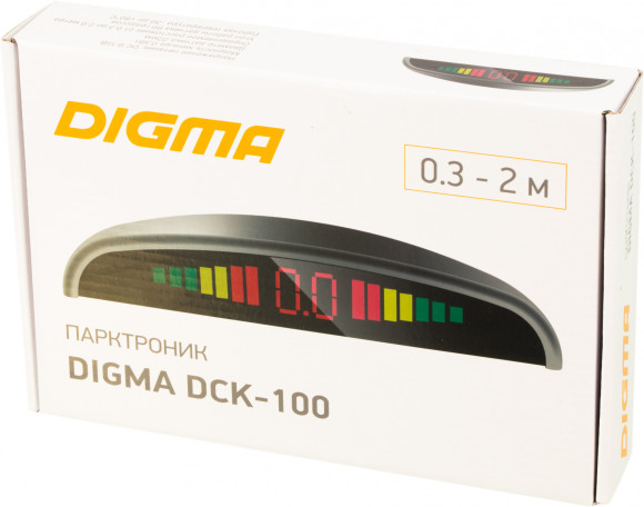 Парковочный Радар Digma DCK-100 4 датчика 22мм черный Парковочный Радар Digma DCK-100 4 датчика 22мм черный