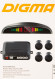 Парковочный Радар Digma DCK-100 4 датчика 22мм черный Парковочный Радар Digma DCK-100 4 датчика 22мм черный