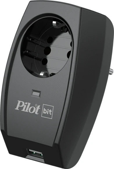 Сетевой фильтр Pilot Bit (USB) (1 розетка) черный (коробка) Сетевой фильтр Pilot Bit (USB) (1 розетка) черный (коробка)