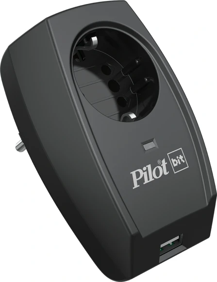 Сетевой фильтр Pilot Bit (USB) (1 розетка) черный (коробка) Сетевой фильтр Pilot Bit (USB) (1 розетка) черный (коробка)